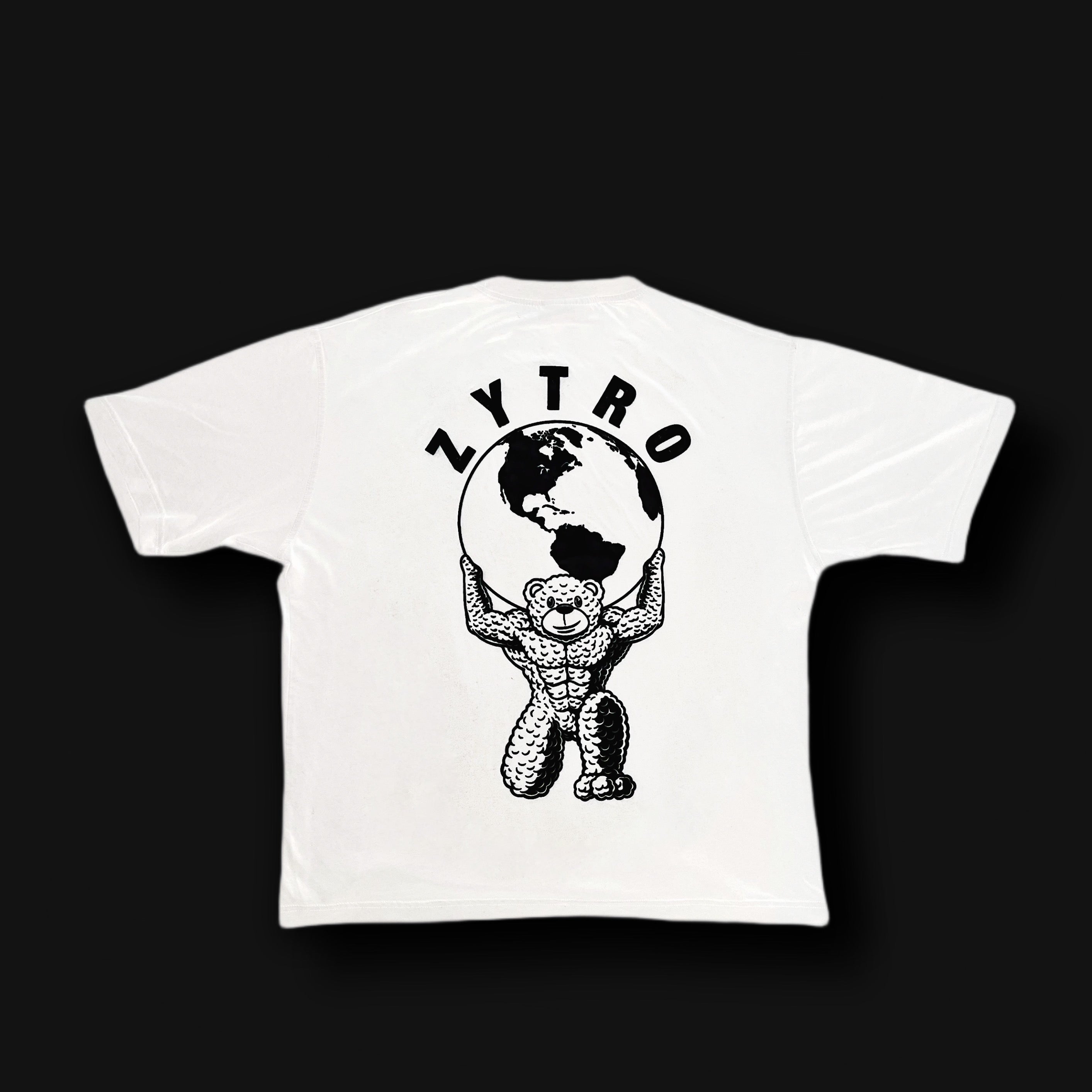 Bear Oversized T-shirt - White