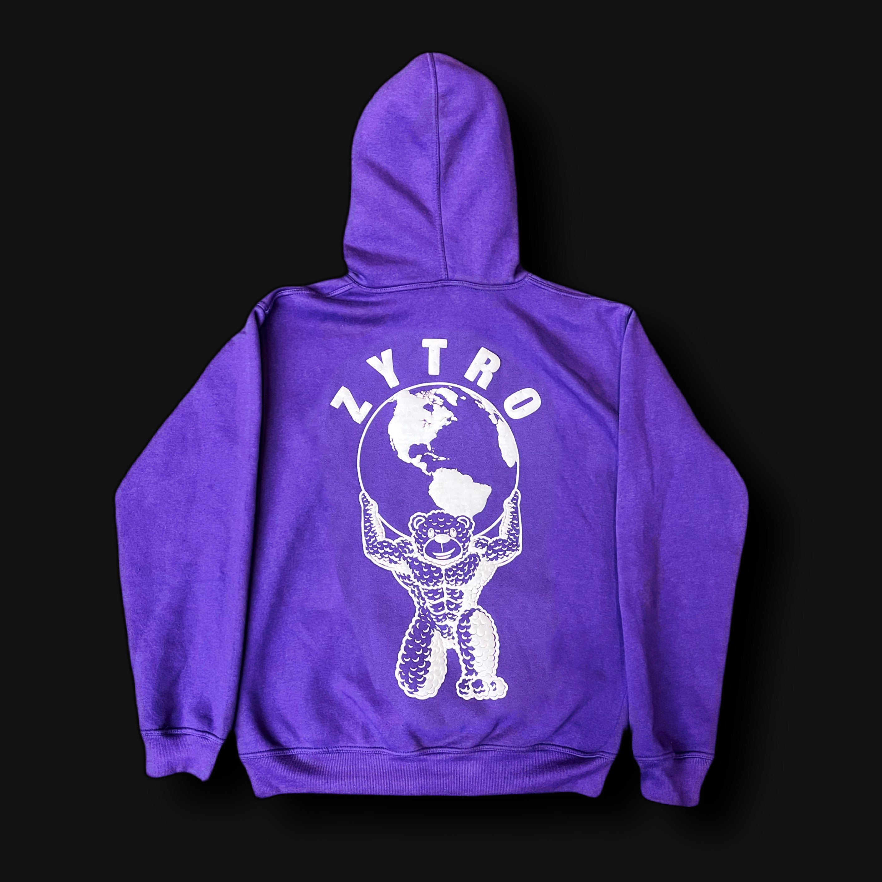 Purple Bear Atlas Hoodie ZytroAthletics, ZYTRO, Zytro, ZytroAthletics, Zytro Clothes, Zytro Gymwear, Zytro hoodie, Zytroathletics , gymwear